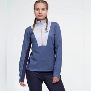 Kari Traa Karen Half Zip Midlayer Fleece Sweater Large